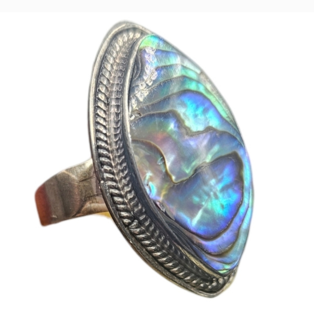 Abalone Shell Ring